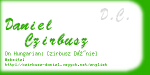 daniel czirbusz business card